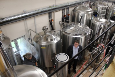 Braukessel in der Brauerei